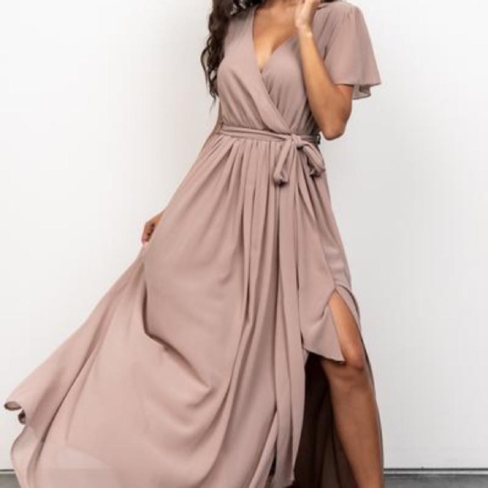 NWT Baltic born KRISTINA MAXI DRESS | TAUPE L